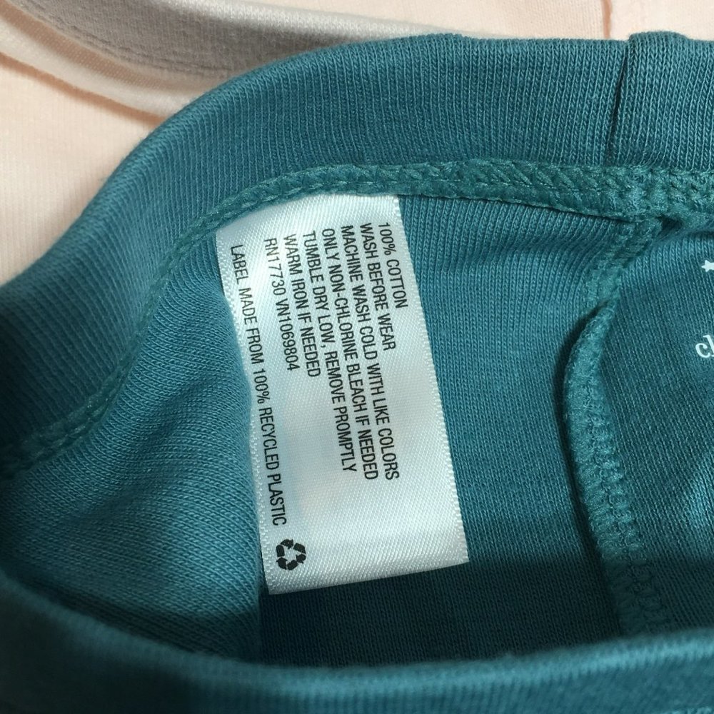 Cloud Island 12 months 3 pack Pull-On Pants Light Pink Green Teal Blue - Picture 11 of 12